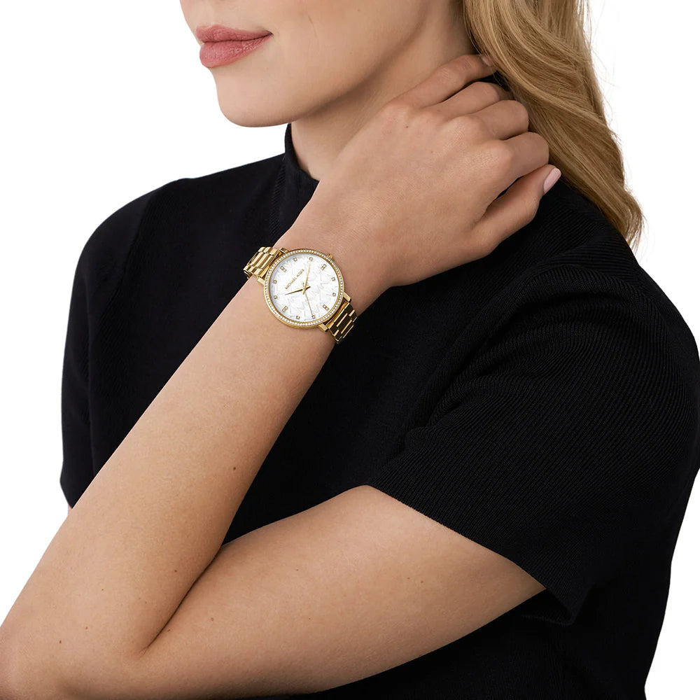 Michael Kors Pyper Ladies White Dial Gold Tone Watch | Fashion Watches | GCC | Watch | Watches | Women | Womens | Womens Watches Michael Kors Pyper Ladies White Dial Gold Tone Watch | Fashion Watches | GCC | Watch | Watches | Women | Womens | Womens Watches