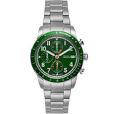 Fossil Sport Tourer Gents Green Dial Chronograph Watch