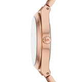 Michael Kors Lennox Ladies Pink Dial Rose Gold Watch