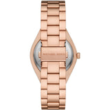 Michael Kors Lennox Ladies Pink Dial Rose Gold Watch