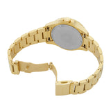 Fossil Blue Ladies White Dial Gold Tone Watch