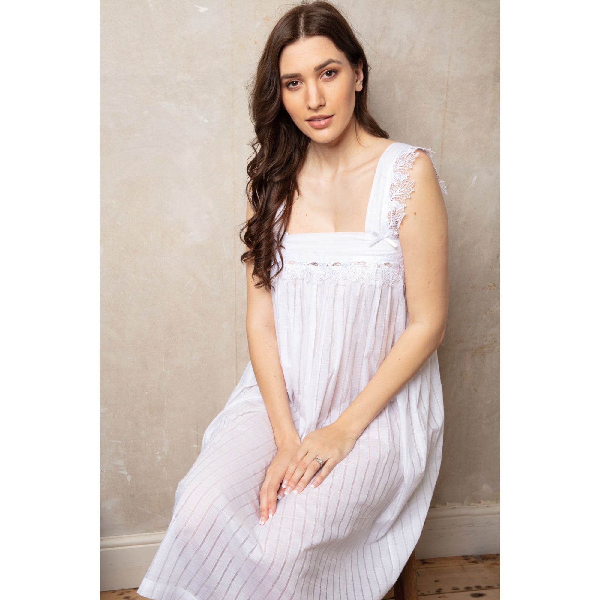 Cottonreal Women's Beth Checks & Strips Nightdress | All Lingerie | Nightdress | Nightdresses | Nightwear | Women | Womens Cottonreal Women's Beth Checks & Strips Nightdress | All Lingerie | Nightdress | Nightdresses | Nightwear | Women | Womens
