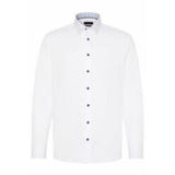 Bugatti Men's Cotton White Shirt