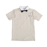 Ein Ghein Kids Boy's Light Grey Polo Shirt Tik Tik