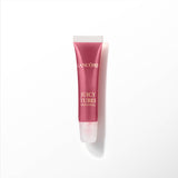 Lancome Juicy Tubes lip gloss in a vibrant tickled pink shade, presented in a clear-capped squeeze tube.