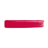 A horizontal swatch of vibrant matte pink liquid, with a smooth left edge and a slightly textured right edge.