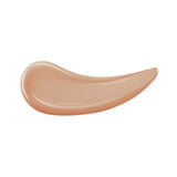 A curved swatch of liquid foundation in a medium beige shade with a smooth, slightly glossy finish.