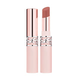 YVES SAINT LAURENT Lovenude Balm 07 in a light nude shade, presented in a light pink and silver-toned cylindrical tube.