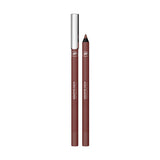 YSL Lovenude lip liner pencil in a muted reddish-brown shade, with a metallic silver-toned cap and a visible pointed tip.