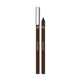 Brown YSL Lovenude Kiss Shaper lip liner with a pointed tip and a silver-toned cap.