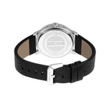 Just Cavalli Regolare Gents Black Green Dial Stainless Steel Case Black Leather Watch