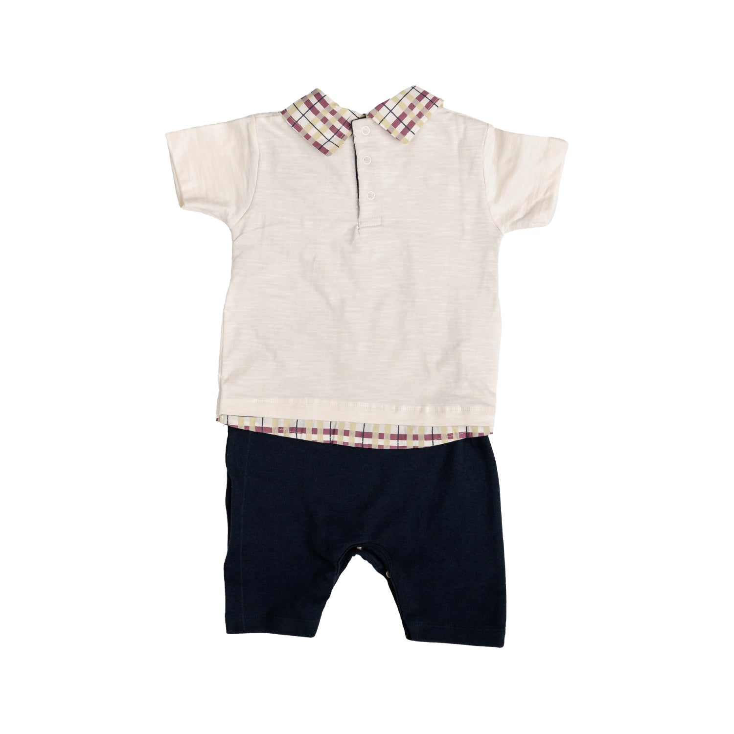 Ein Ghein Kids Baby Boy's White & Navy Romper with Bear | Baby | Baby Boy (9M - 36M) | Baby Boy Romper | Baby Collection | GCC | Set Romper Ein Ghein Kids Baby Boy's White & Navy Romper with Bear | Baby | Baby Boy (9M - 36M) | Baby Boy Romper | Baby Collection | GCC | Set Romper