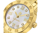 Guy Laroche  Alex Ladies White Dial and Yellow Gold Stainless Steel Bracelet Watch