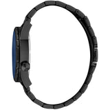Just Cavalli Men's Blue Dial Black Case Stainless Steel Bracelet Watch