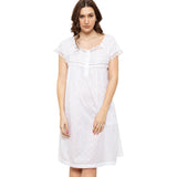 Cottonreal Women's Fifas White Nightdress
