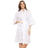 Cottonreal Women's FI White Wrap overs Kimono