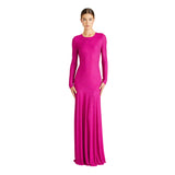 Ml By Monique Lhuillier Women's Diana Berry Long Dress