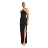 Ml By Monique Lhuillier Women's Kira Black Long Dress