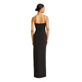 Ml By Monique Lhuillier Women's Kira Black Long Dress