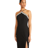Ml By Monique Lhuillier Women's Kira Black Long Dress