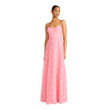 Ml By Monique Lhuillier Women's Linda Petal Pink Long Dress