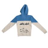 Ein Ghein Kids Boy's Light Blue & Grey Hoodie