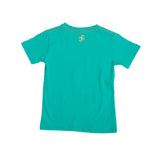 Ein Ghein Kids Turquoise Green T-shirt with Black Embossing