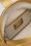 Luisa Spagnoli Ipositano Ladies Gold Metallic Clutch