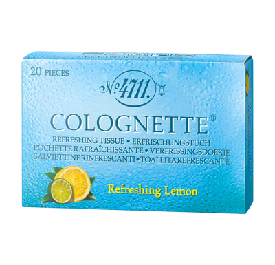 4711 Colognette Wipes Pack Of 20 Tissues Citrus Refreshing Lemon
