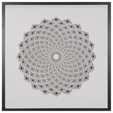 Million Stone Arts Hypnotic Grid Framed Wall Art