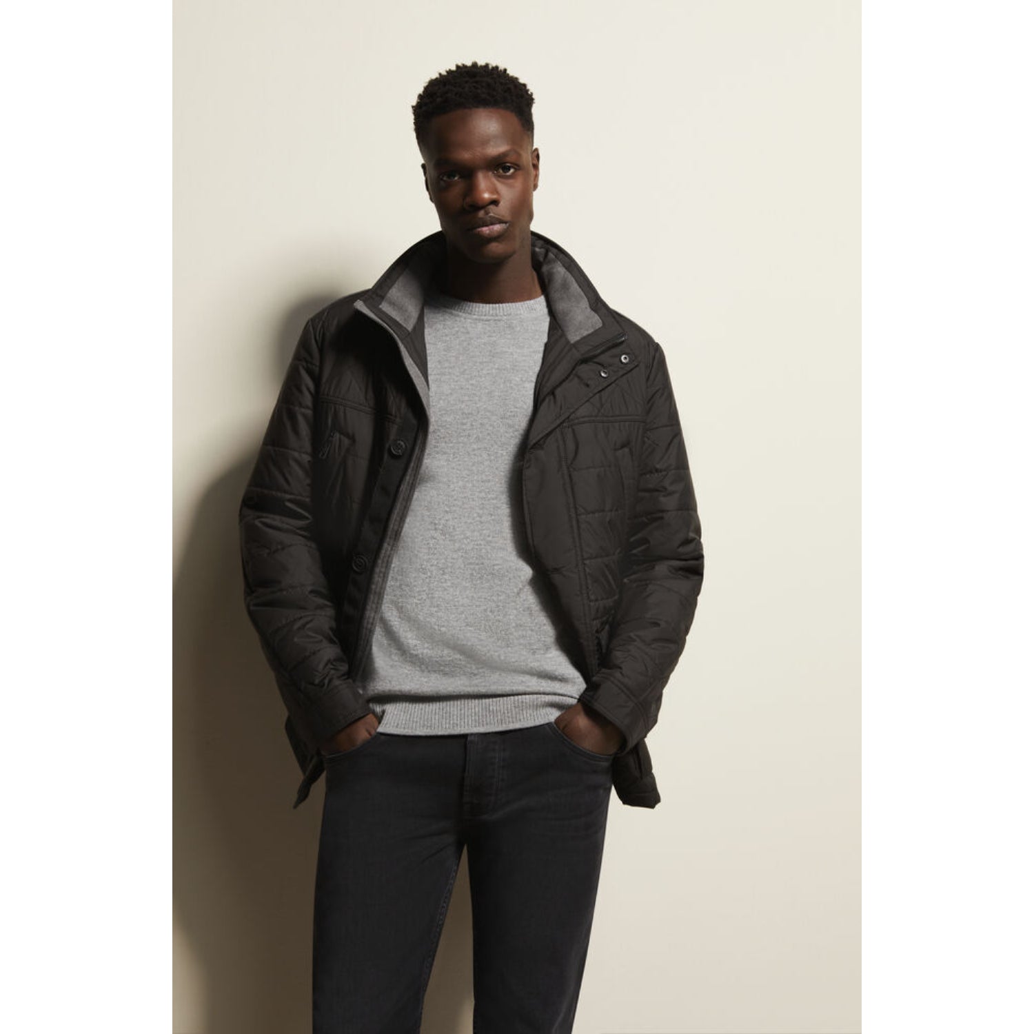 Bugatti Men's Regular Fit Black Jacket | All Clothing | Coats & Jackets | GCC | Men | Mens | Mens Fashion Bugatti Men's Regular Fit Black Jacket | All Clothing | Coats & Jackets | GCC | Men | Mens | Mens Fashion