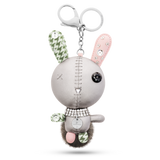 Swarovski Mathilde bag charm, Rabbit, Gray, Stainless steel
