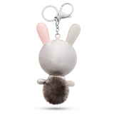 Swarovski Mathilde bag charm, Rabbit, Gray, Stainless steel