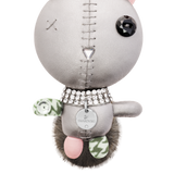 Swarovski Mathilde bag charm, Rabbit, Gray, Stainless steel