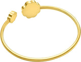 Police Flora Gold Plated Ladies Bangle With Mother of Pearl & Crystals