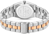 Police Vogue Ladies Brown MOP Dial Silver & Rose Gold Stainless Steel Bracelet Watch