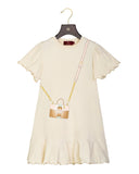 Aigner Kids Girl's Dress with Purse Print