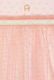 Aigner Kids Girl's Pink Tulle Dress with Gold Polka Dots
