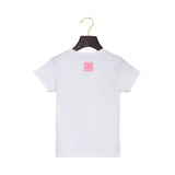 Aigner Kids Girl's White & Orange Set of T-Shirt & Trouser