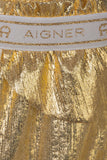 Aigner Kids Girl's White & Gold Set of T-Shirt & Trousers