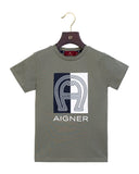 Aigner Kids Boy's Horseshoe Logo T-Shirt