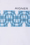 Aigner Kids Patterned Horseshoe Logo T-Shirt
