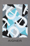 Aigner Kids Boy's Geometric Collage Logo T-Shirt