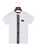 Aigner Kids Boy's Vertical Ribbon Logo T-Shirt