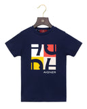 Aigner Kids Boy's Multi-Logo Ribbon T-Shirt