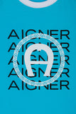 Aigner Kids Boy's Blue T-Shirt