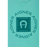 Aigner Kids Boy's Blue T-Shirt