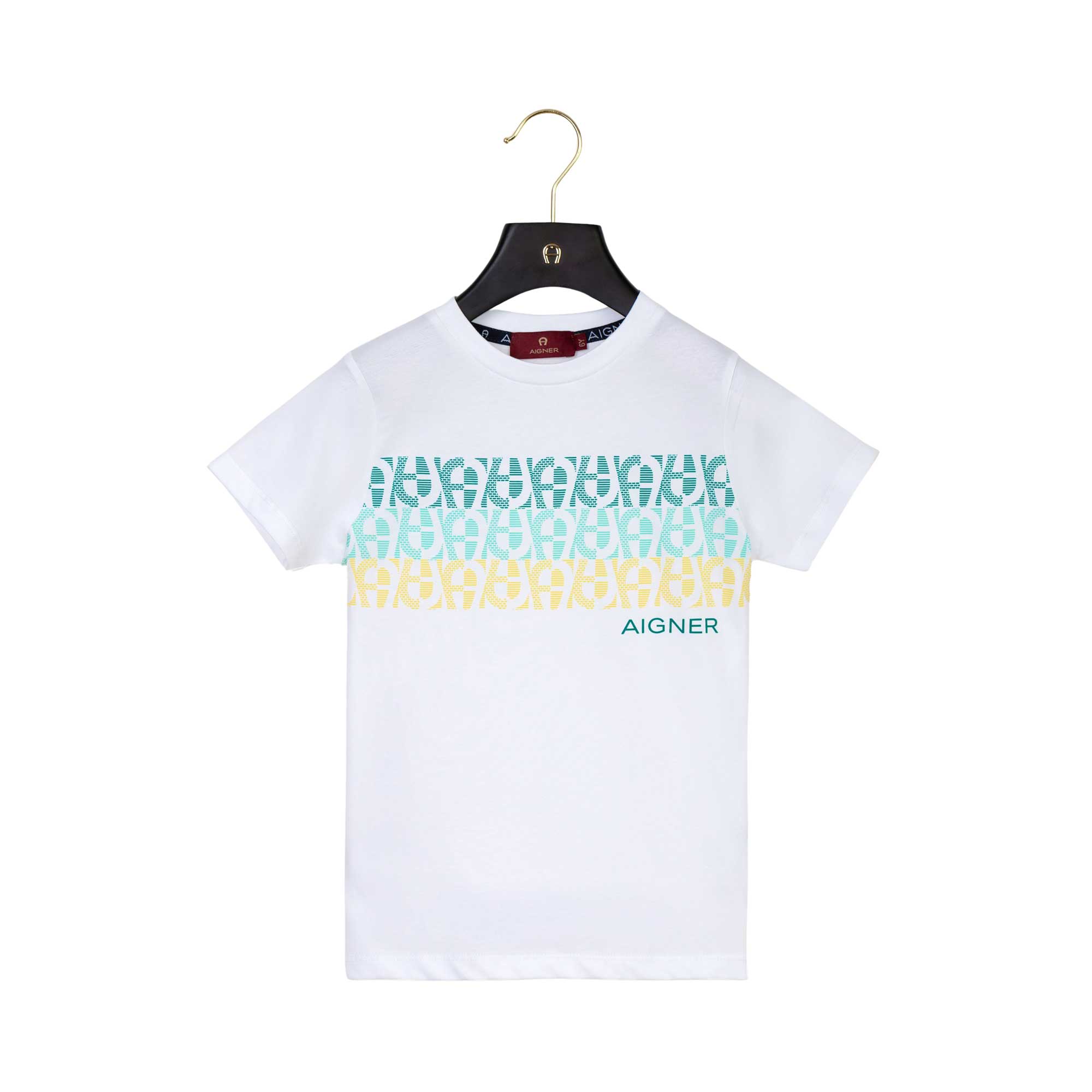 Aigner Kids Boy's White T-Shirt | GCC | Kids and Teens | Kids and Teens Boy Tops | Kids and Teens Tops | Kids Boys (3 YRS -16 YRS) | Kids Clothing | Kids Fashion | Kids T-Shirts | Kids Teen Collection | Tops