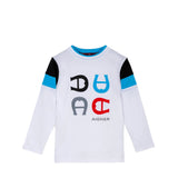 Aigner Kids Boy's White Long Sleeve T-shirt