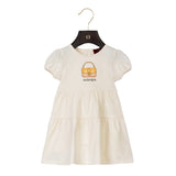 Aigner Kids Baby Girl's Cotton Tiered Dress with Bag Print